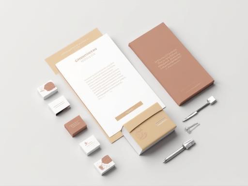 Showcase of BrandX corporate rebranding project by RekaVista Design, featuring logo and stationery.