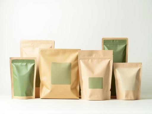 Lineup of EcoPack sustainable packaging designed by RekaVista Design, showcasing various product boxes.