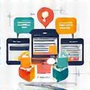 Marketing Collateral Design icon showing brochures and business cards